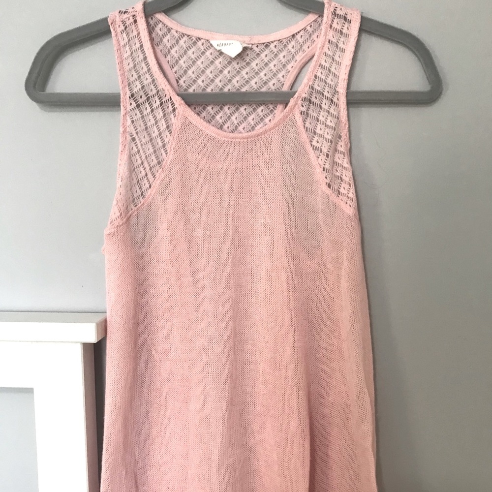 Aeropostale Pink Knitted Tank Top